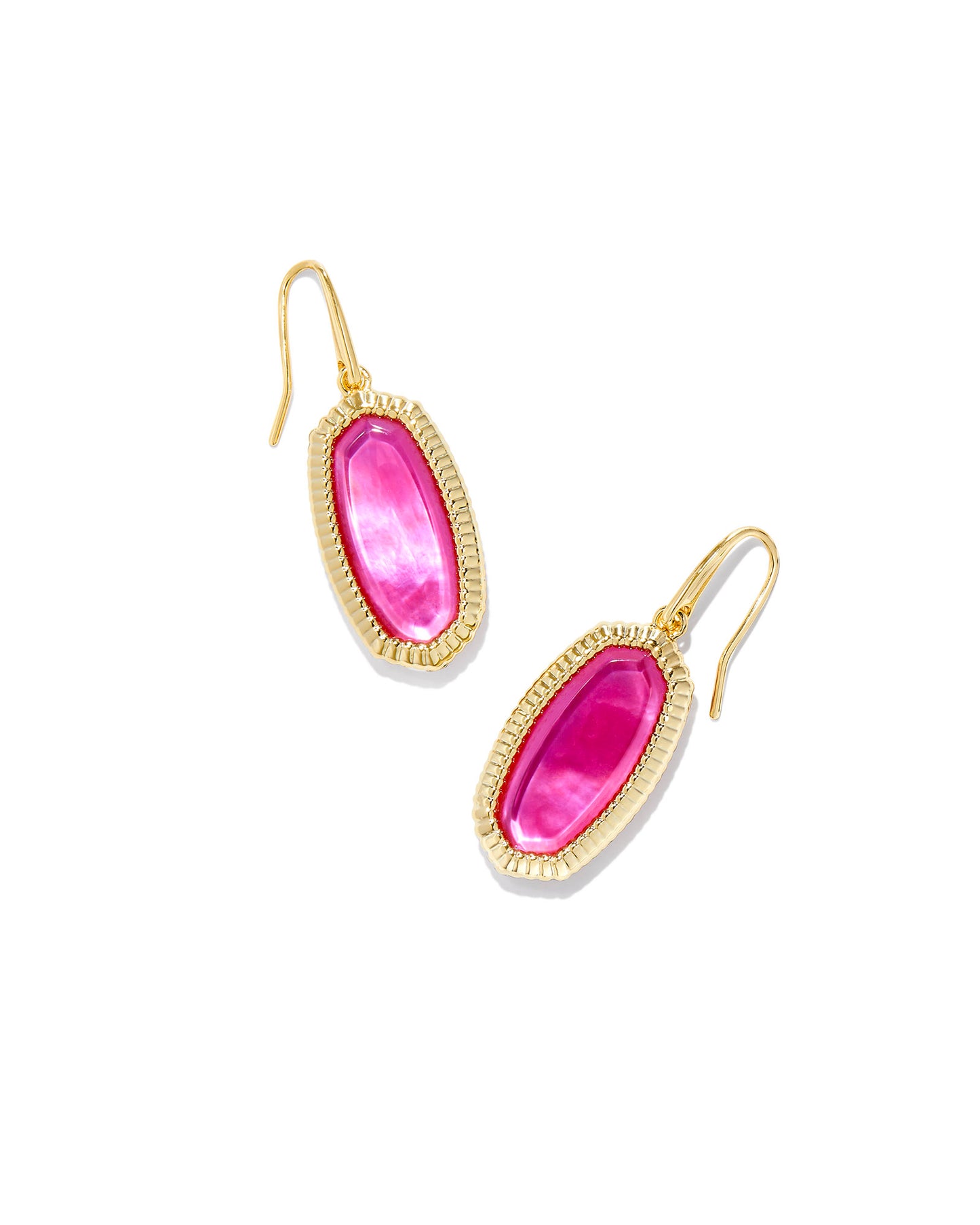 KENDRA SCOTT FRAMED DROP EARRINGS GOLD AZALEA ILLUSION