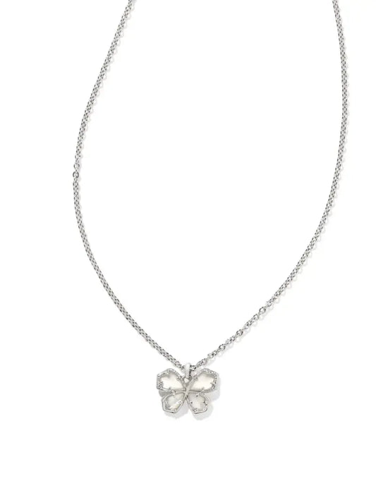 KENDRA SCOTT SILVER MAE BUTTERFLY NECKLACE