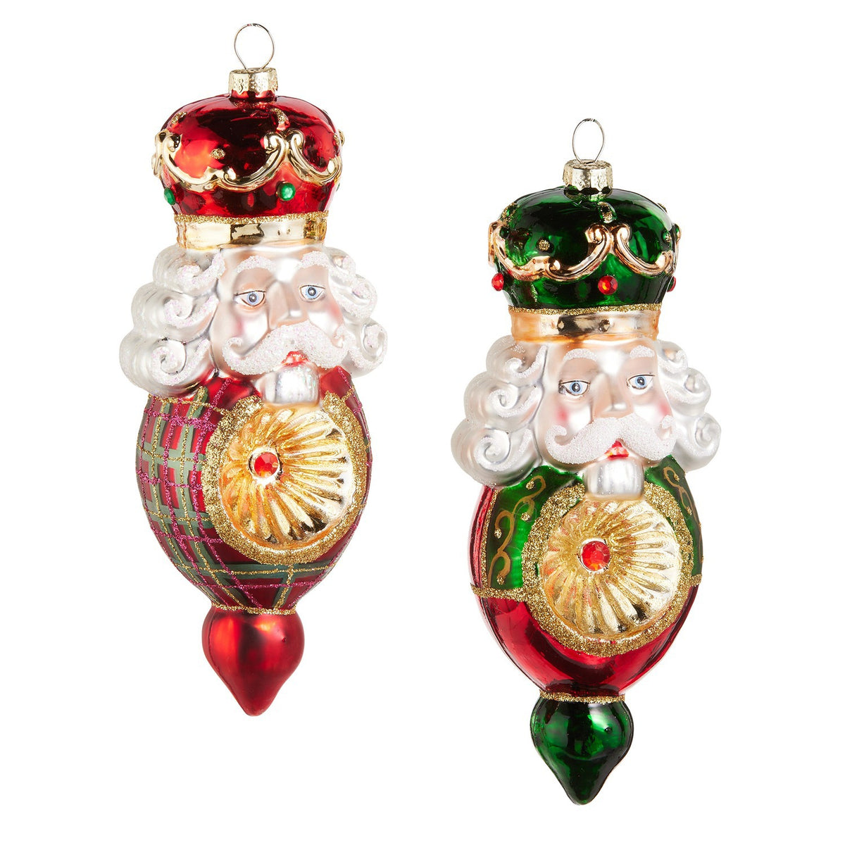 6.5 Plaid Nutcracker Ornament