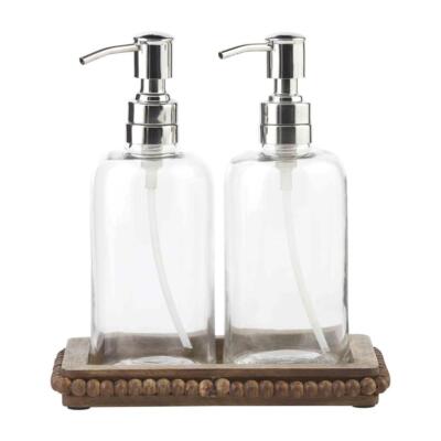 Mudpie Wood Beaded Soap Set