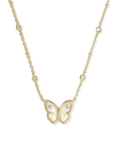 KENDRA SCOTT CAILEY BUTTERFLY SHORT PENDANT NECKLACE