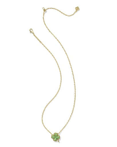 KENDRA SCOTT CLOVER SHORT PENDANT NECKLACE