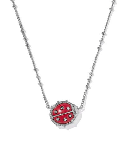 KENDRA SCOTT LADYBUG SHORT PENDANT NECKLACE