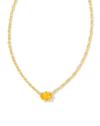 KENDRA SCOTT CAILIN CRYSTAL PENDANT NECKLACE NOVEMBER