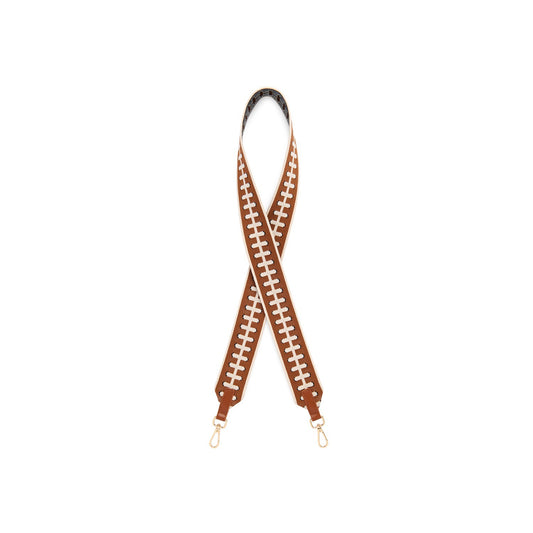 FOOTBALL LACE STRAP,BROWN