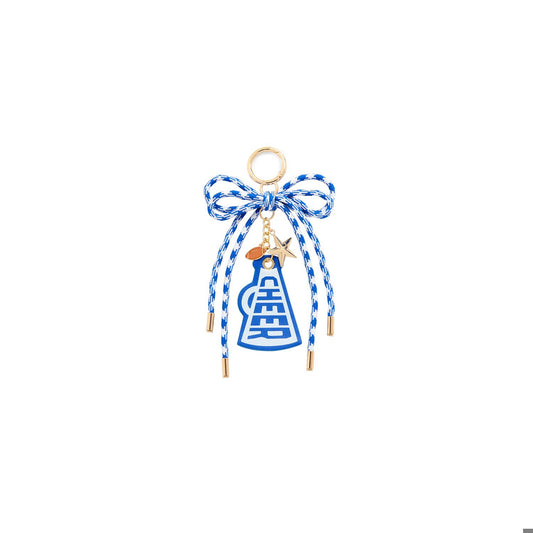 CHEER GAMEDAY BAG CHARM/KEY RING,BLUE