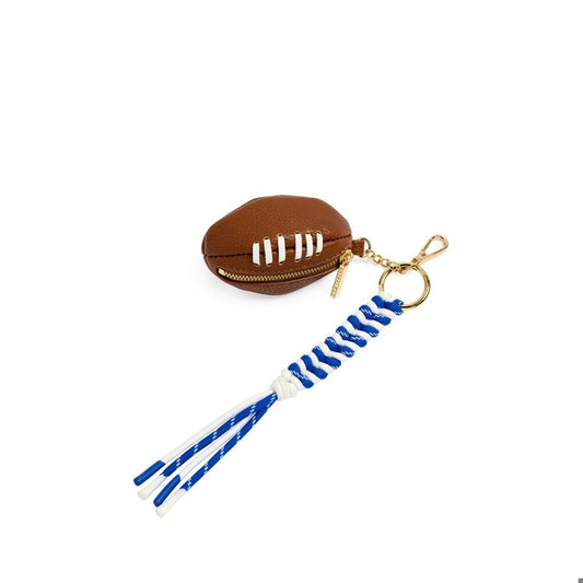 FOOTBALL BAG CHARM,BLUE