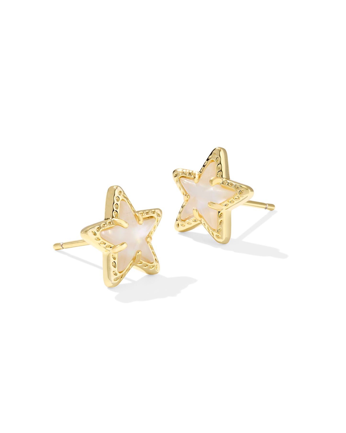 CASSIDY STUD EARRINGS GOLD IVORY MOTHER OF PEARL
