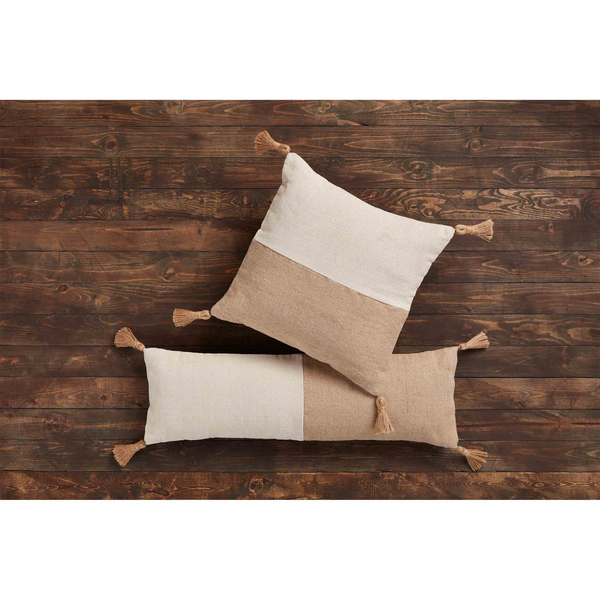 MUDPIE JUTE LONG TASSEL PILLOW