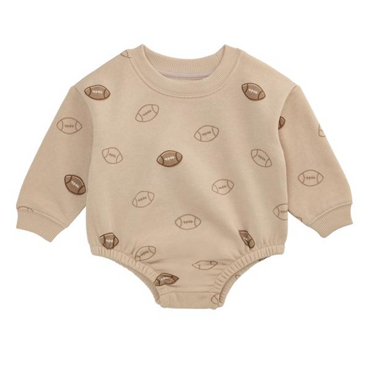 Mud Pie Football Baby Sweatshirt Bubble