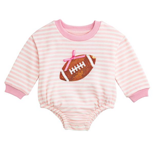 Mud Pie Sequin Football Bubble