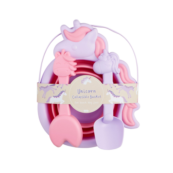 Mud Pie Unicorn Collapsible Sand Bucket