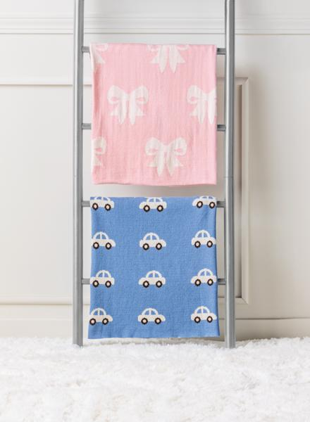 Mud Pie Bow Knit Blanket