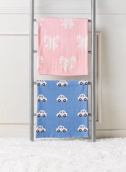 Mud Pie Bow Knit Blanket