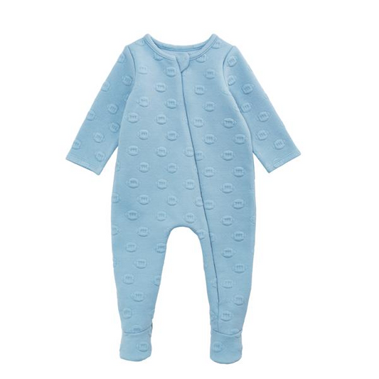 Mud Pie Quilted Football Baby Sleeper