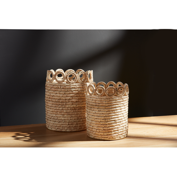 MUDPIE CIRCLE RIM BASKETS