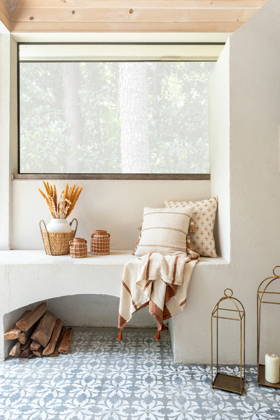 Mud Pie Woven Large Vase