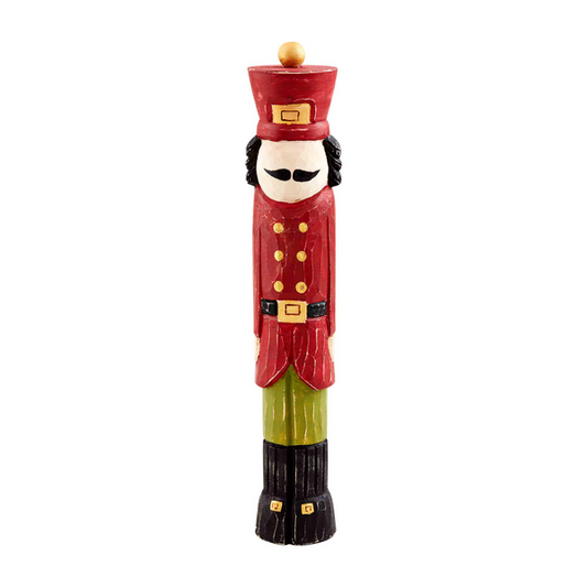 MUD PIE RED WOOD NUTCRACKER SITTER