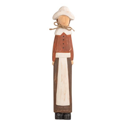 Mud Pie Girl Pilgrim Wood Sitter