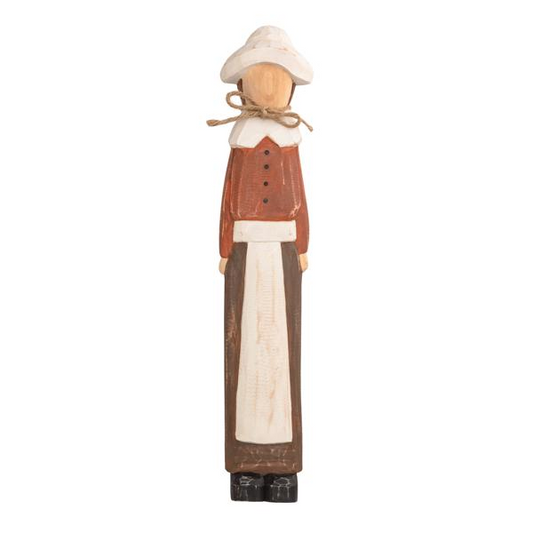 Mud Pie Girl Pilgrim Wood Sitter