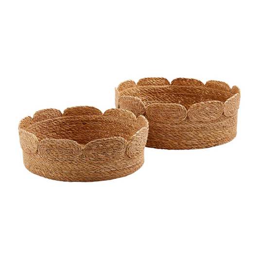 MUDPIE SCALLOPED BASKETS SET