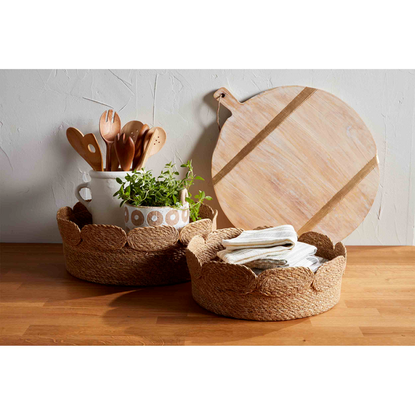 MUDPIE SCALLOPED BASKETS SET