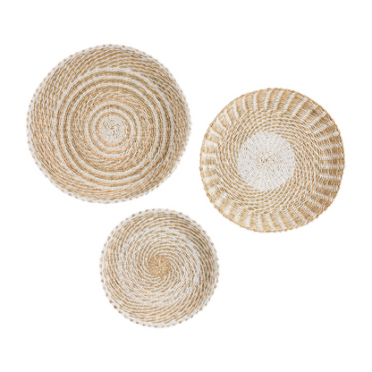 MUDPIE SMALL NEUTRAL WOOD BASKETS