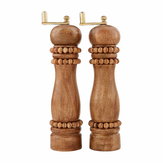 MUDPIE BEADED SALT PEPPER GRINDERS