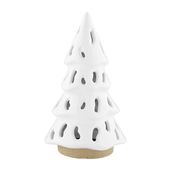 MUD PIE RUSTIC CERAMIC TREE LANTERN SMALL