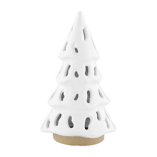 MUD PIE RUSTIC CERAMIC TREE LANTERN SMALL