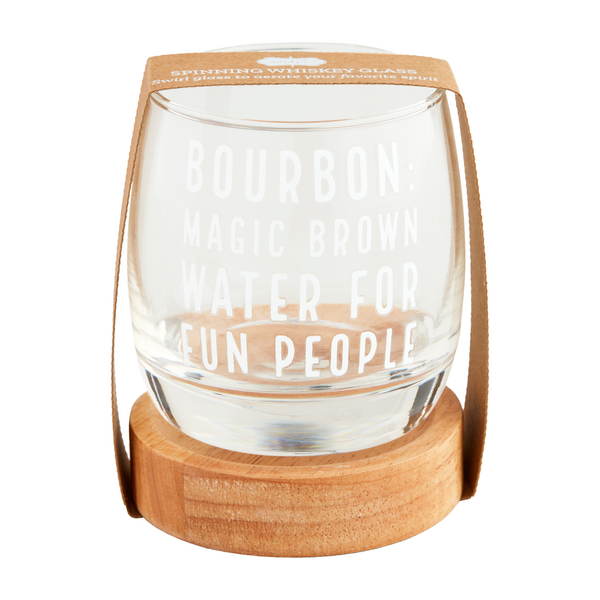 MUD PIE BOURBON SPINNING GLASS