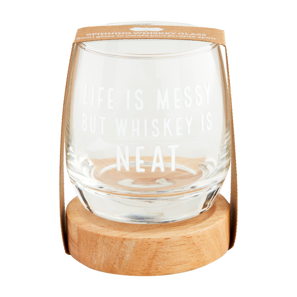 MUD PIE WHISKEY SPINNING GLASS