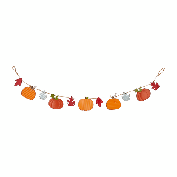 MUD PIE PUMPKIN & LEAVES GARLAND