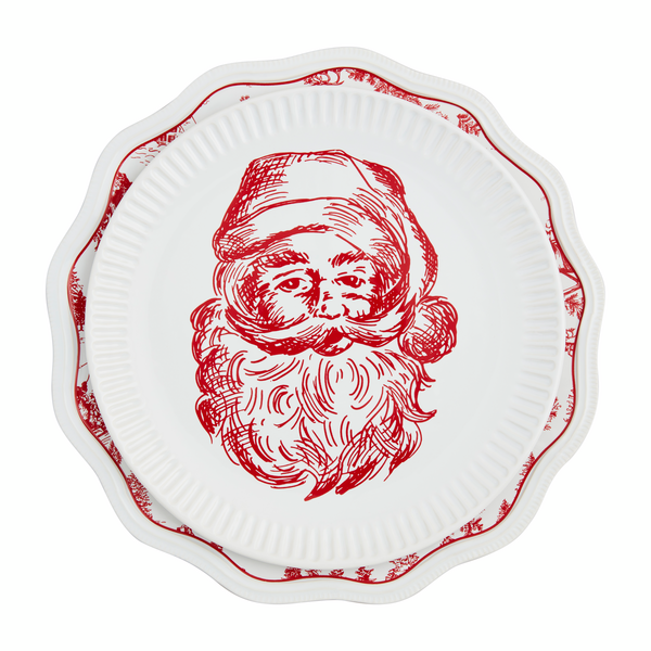 MUD PIE SANTA & TOLIE PLATTER SET