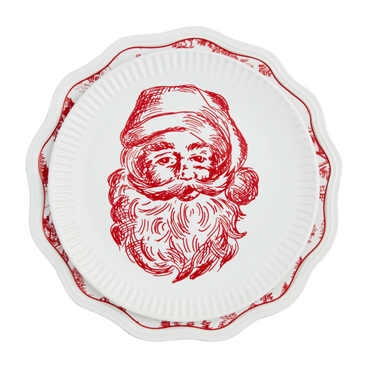 MUD PIE SANTA & TOLIE PLATTER SET