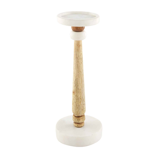 MUDPIE SMALL SKINNY MARBLE CANDLESTICK