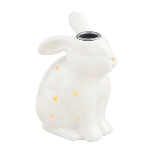 Mud Pie Large Light-Up Bunny Taper Holder