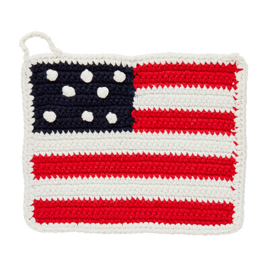 Mud Pie American Flag Pot Holder