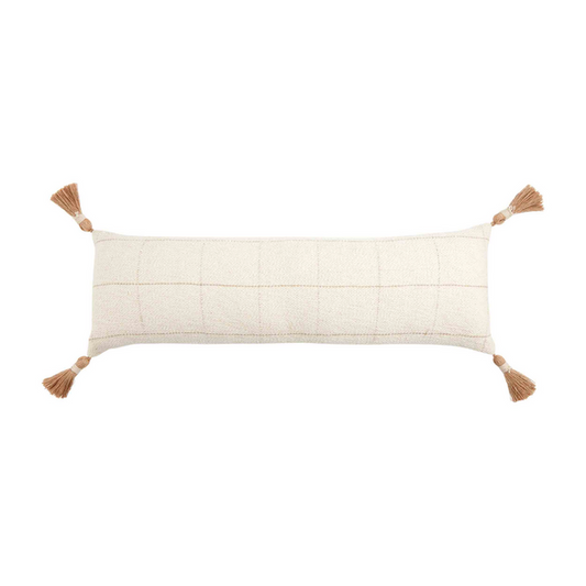 MUDPIE LONG WOVEN PATTERN PILLOW