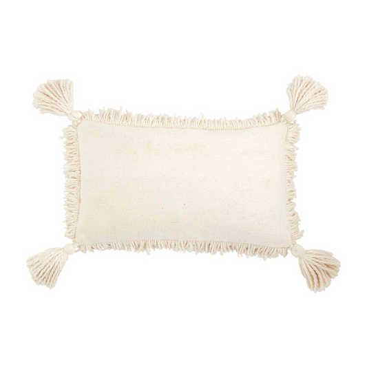 MUDPIE LUMBAR FRINGE TASSEL PILLOW