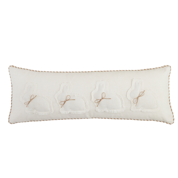 Mud Pie Bunny Long Pillow