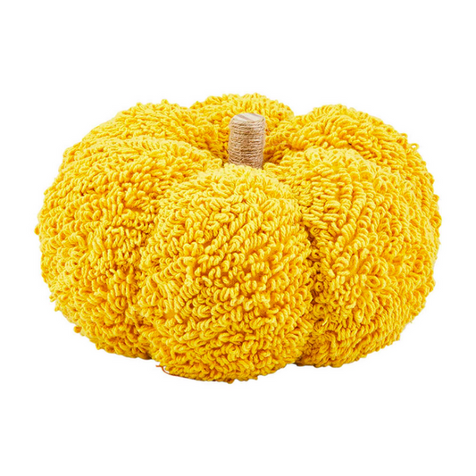 MUDPIE SMALL YELLOW TUFTING PUMPKIN