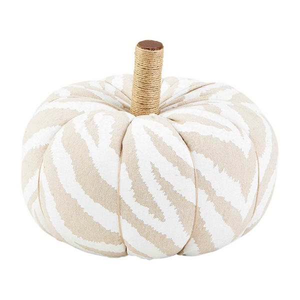 MUDPIE SMALL ZEBRA PUMPKIN SITTER