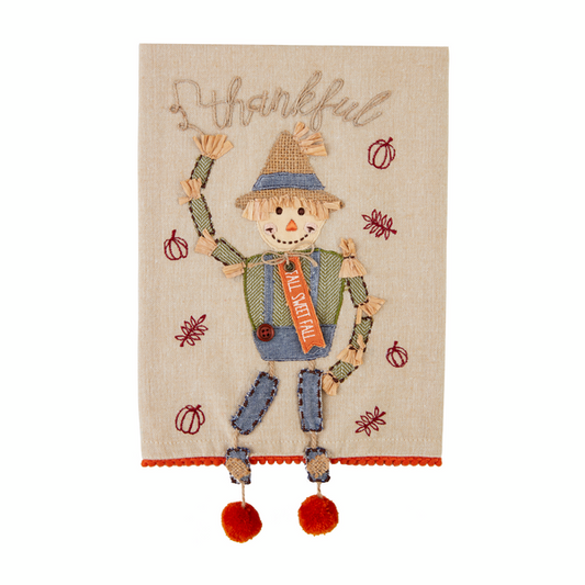 MUD PIE SCARECROW DANGLE LEG TOWEL