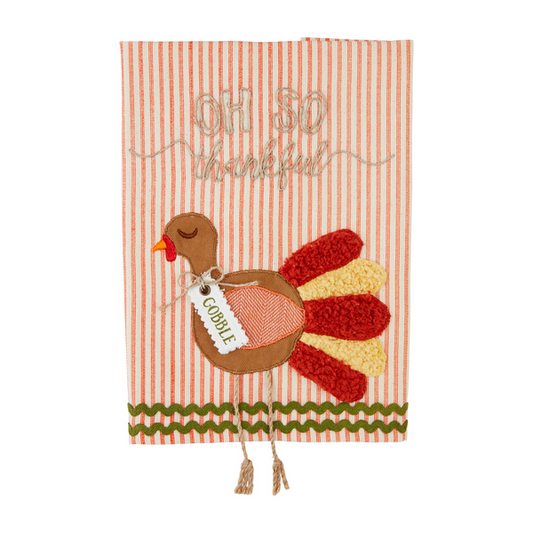 MUD PIE TURKEY DANGLE LEG TOWEL