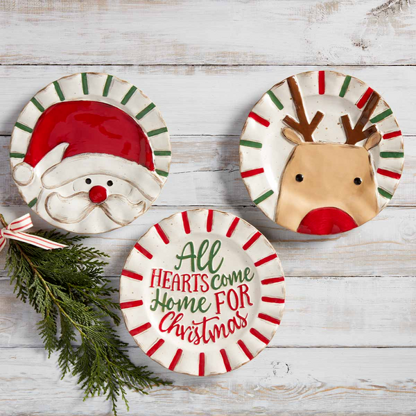 MUD PIE REINDEER FARM SALAD PLATE