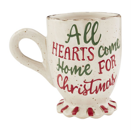 MUD PIE ALL HEARTS FARM PEDESTAL MUG