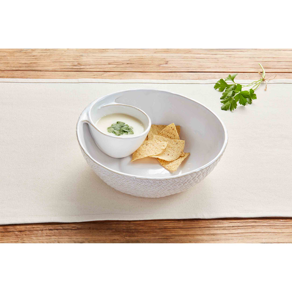 MUDPIE STONEWARE CHIP AND DIP