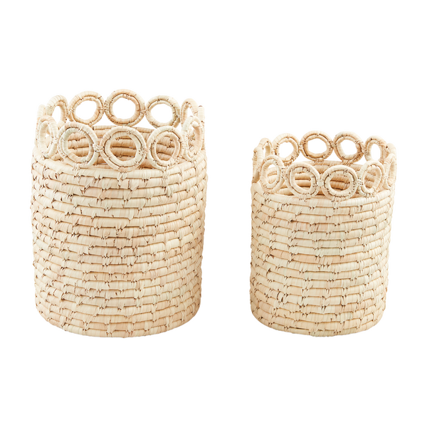 MUDPIE CIRCLE RIM BASKETS