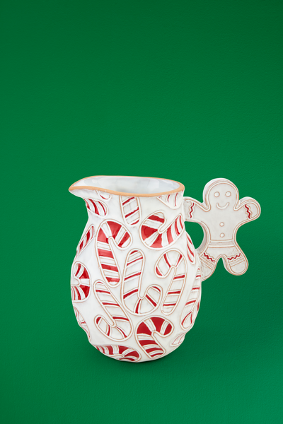 MUD PIE CANDY CANE PITCHER